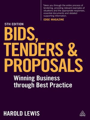 cover image of Bids, Tenders and Proposals